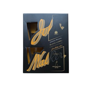 Whisky Johnnie Walker Black Label 12 YO + 2 pahare, 0.7L
