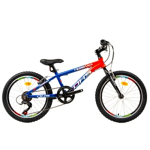 Bicicleta Copii Dhs Terrana 2023, 20 inch, Albastru/Rosu