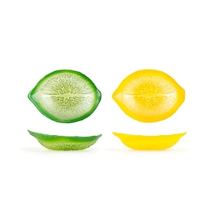 Set 2 boluri servire Citrus, Sticla, 15.5x11x5 cm