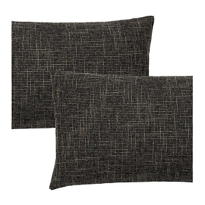 Set 2 fete de perna TanTomi, textil, gri inchis/auriu 30 x 50 cm