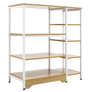 Raft pentru bucatarie HomCom, 90L x 40L x 95Hcm, MDF, Alb