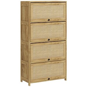 Dulap de bucatarie de depozitare HomCom, 70l x 32A x 132.8Hcm, PAL, Natur