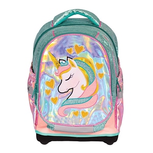 Ghiozdan anatomic S-Cool, Unicorn, Cu 3 compartimente, Dimensiuni 42x34x22 cm