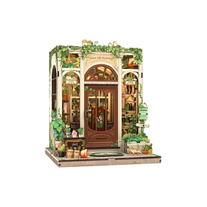 Puzzle 3D, Cotor de carte DIY, Green Life Bookshop, Cutebee, 196 piese