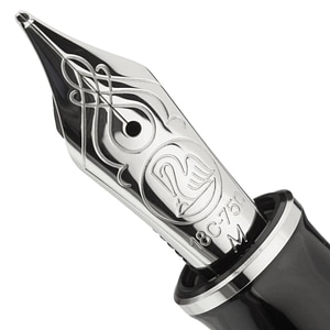 Penita Pelikan, BB, Aur 18K/750, Placata cu Rodiu, Compatibila cu stilou M805