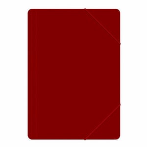 Mapa documente Memoris Precious, din plastic, cu elastic, rosu