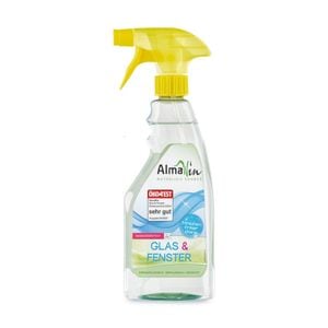Solutie de curatare pentru sticla si geamuri cu pulverizator Almawin, 500ml, luciu antistatic, Eco