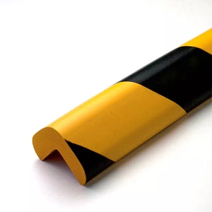 Banda Protectie Colturi, 2.4x90cm, Negru-Galben, Semnalizare 
