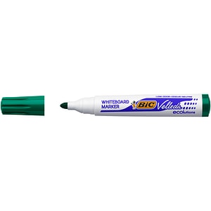 Marker pentru tabla Bic, Eco Velleda 1701, varf rotund 2 mm, verde, 12 bucati/cutie