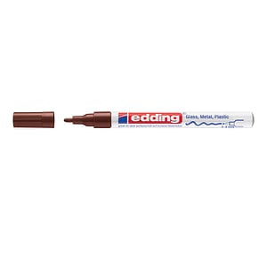Marker permanent Edding, 751, cu vopsea, varf 1-2MM, maro