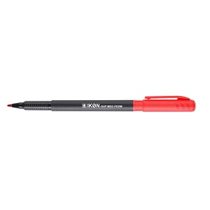 Marker permanent IKON, OHP, varf mediu, 1 mm, rosu