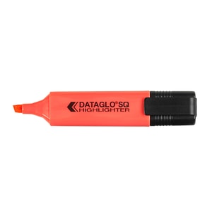 Textmarker Dataglo, corp dreptunghiular, varf 1-5 mm, rosu