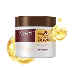 Masca tratament intensiva Karseell Collagen, Hidratare profunda, Reparare profesionala, Cu ulei de argan si colagen, Potrivita pentru toate tipurile de par, 500 ml
