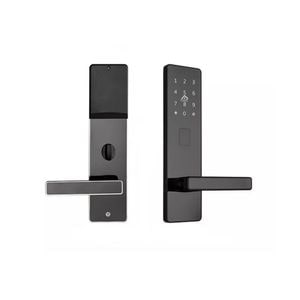 Incuietoare inteligenta DacEnergy, pentru hotel, apartament, motel, deblocare Aplicatie TTLock, TTHotel, Card RFID, Cheie, culoare negru