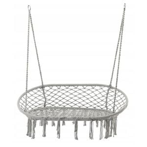 Leagan tip scaun, dublu, max 300 kg, 110x62x73 cm, gri