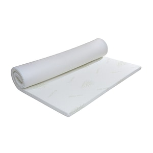 Topper saltea Green Future Aloe Vera, 7 zone de confort, 140x190 cm, fermitate medie, alb