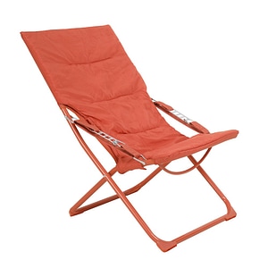 Scaun camping DacEnergy, structura metalica, tapiteria din poliester, pliant, 85.5 x 63 x 95 cm, portocaliu