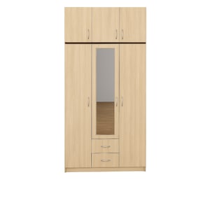 Dulap Glasgow, cu raft suplimentar, 185 cm, stejar sonoma