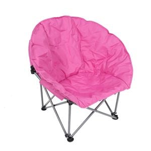 Scaun camping DacEnergy, pliant, structura metalica, sezutul si spatarul sunt fabricate din poliester, 80 x 80 x 76, roz
