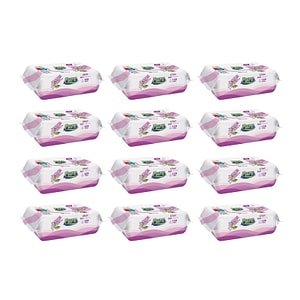 Set servetele umede Pure, 12 pachete x 120 buc, Liliac
