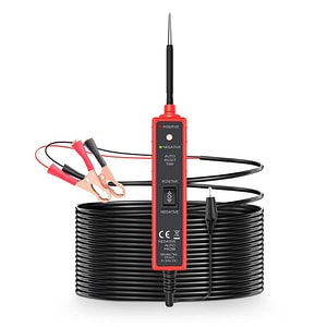 Tester Multifunctional Techstar Portabil pentru Circuite Auto 6V-24V DC cu Cablu de 5 metri, Protectie la Suprasarcina 8A si Test de Polaritate
