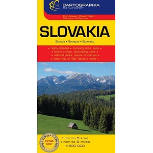 Slovacia: Harta rutiera