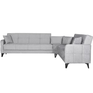 Coltar extensibil, Sani, TORE, 302 x 234 x 88 cm, stofa gri ALICE