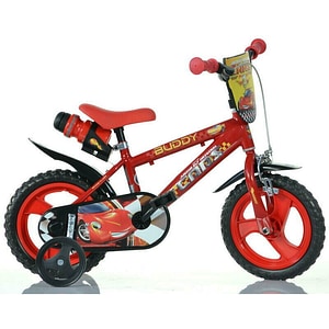 Bicicleta copii Dino Bikes Junior Elf Cars, roata 12", 1 viteza, multicolor