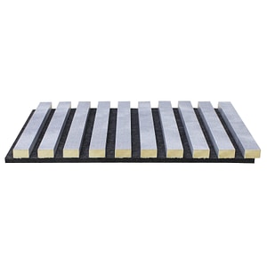Riflaj Decorativ Tip Panou Acustic, 60 cm. Crom