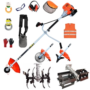 Motocoasa ZEP Power 5, 5 CP, 52CC, 8000 RPM, Easy Start, 14 Accesorii, Prasitoare, Cultivator. Tambur Fir, Disc Metal 3 Lame