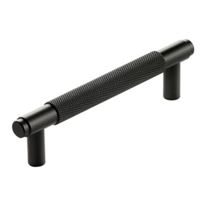 Maner mobila negru mat Nerom 120 mm (12cm), din aluminiu, suruburi pentru montaj incluse