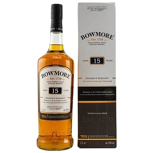 Whisky Bowmore 15 Ani Golden & Elegant, 1L