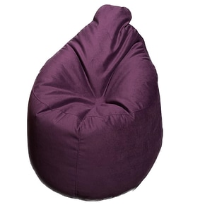 Fotoliu puf Studio Casa, forma para, plus, husa detasabila, umplut cu perle polistiren, Mov