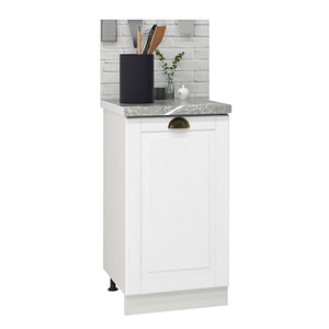 Mobilier bucatarie inferior MDF Badenmob, Seria Square, 40x50x78cm, Alb Rustic