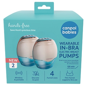 Pompa de san electrica tip scoica Hands Free  Canpol babies, 2 bucati, mobila