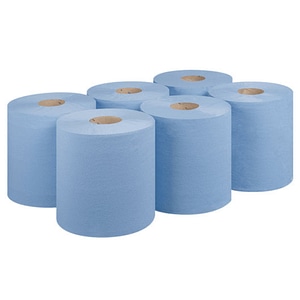 Set 6 role industriale, prosop hartie profesional 140 m, 800g/rola