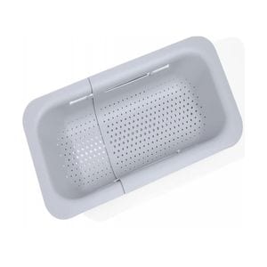 Strecuratoare extensibila Piankeke, plastic, gri, 20 x 36-49,5 cm
