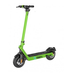 Trotineta electrica pliabila iSEN X9 Plus 2025 Verde, BT, 10 inch, 850W, autonomie maxima 65km, pana la 40km/h, baterie detasabila 15.6Ah
