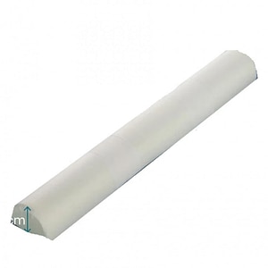 Protectie pentru marginea patului Banbalu, spuma cu memorie/fibra organica de bambus, alb, 12 x 19 x 132 cm