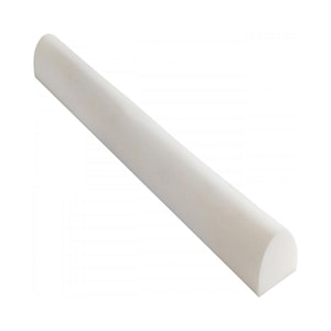 Set de 2 protectii pentru marginea patului Banbalu, spuma cu memorie/fibra organica de bambus, alb, 131 x 19 x 11, 9 cm