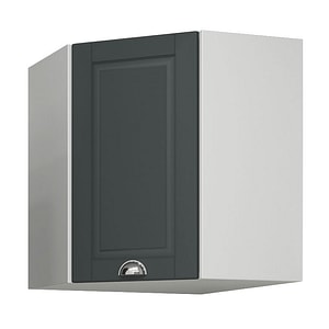 Mobilier bucatarie suspendat MDF colt, seria Square, Antracit, 60x68x60cm