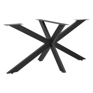 Picior tip Cadru pentru Masa, Material Metal, Culoare Negru Mat, Dimensiuni 98x58x43 cm