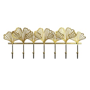 Cuier metalic Deco Art, Floral, 60 x 23 cm, Auriu
