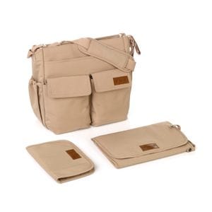 Geanta pentru mamici Jane, 2 buzunare exterioare, Multiple compartimente, Saltea de infasat inclusa, 44 x 34 cm, Conform cu standardul de securitate europeana EN 71-3:2019, Sesame