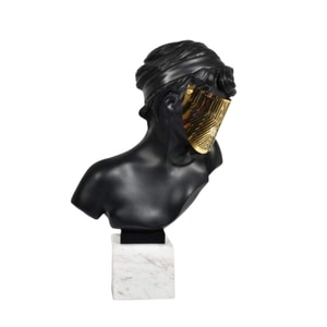 Statueta decorativa din marmura si rasina, Florentine, 26x22x47cm