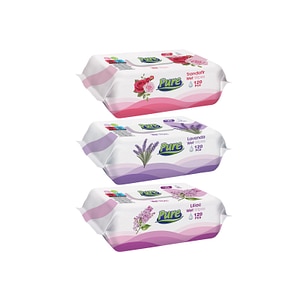 Set servetele umede Pure, 3 pachete x 120 buc 