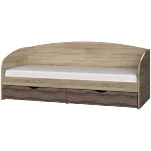 Pat Comfort, 80x190 cm, 2 sertare, culoare Avena, Trufel
