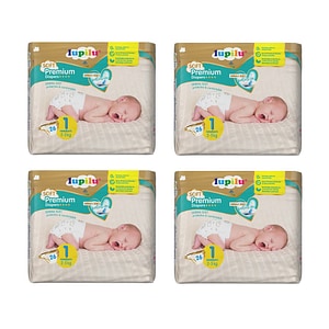 Scutece Lupilu Big Pack, 2-5 Kg, Marimea 1, Derma Soft, 104 bucati