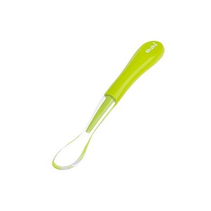 Lingurita Akuku, Varf moale, Din silicon, Lungime 21 cm, Verde