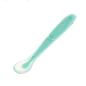 Lingurita Akuku, Soft Spoon, Din silicon, 6 luni+, Mint